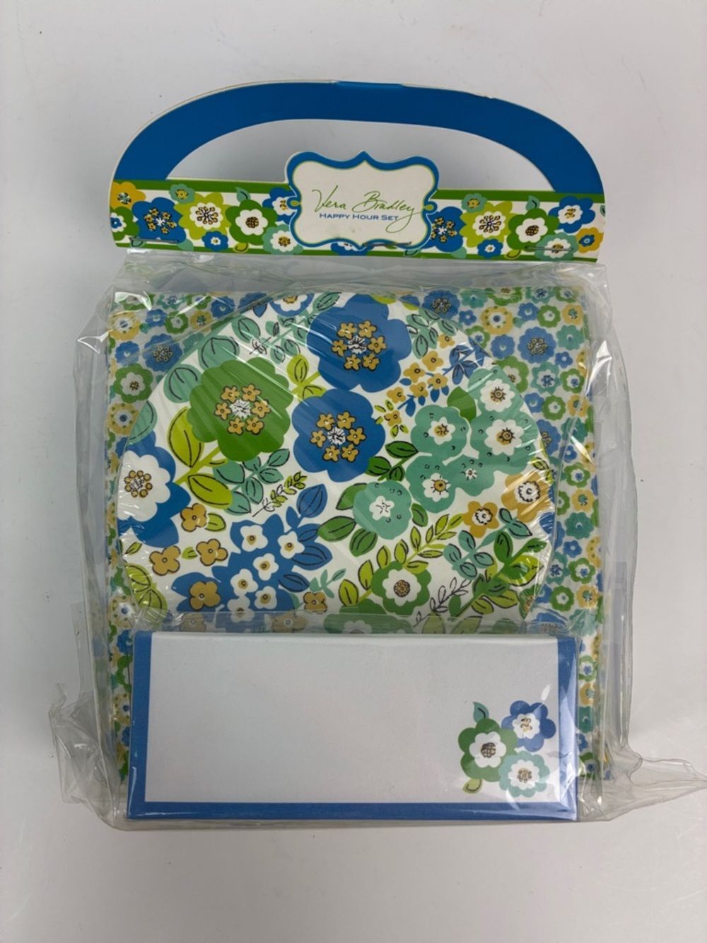 NWT Vera Bradley English meadow happy hour set napkins, coasters, placecards